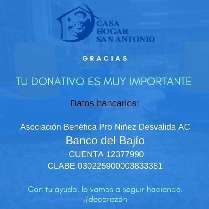 Tu donativo es muy importante