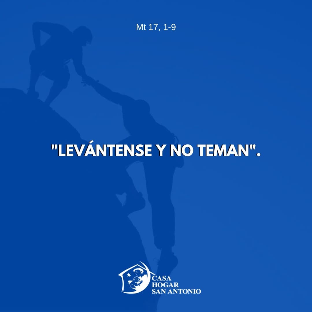 Levántate, no temas, simpre hay alguien dispuesto para ti