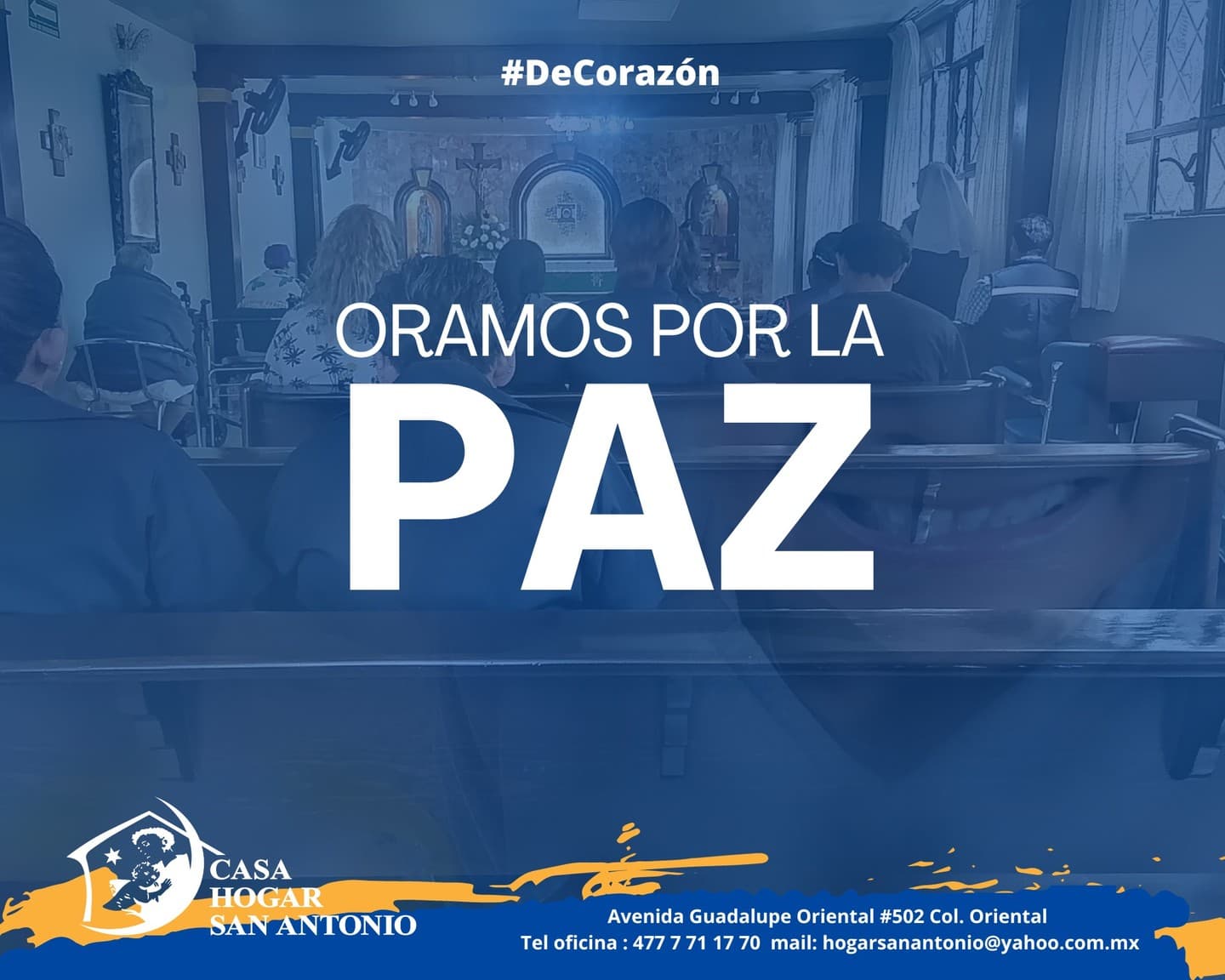 Por la paz en el mundo y en nuestros corazones