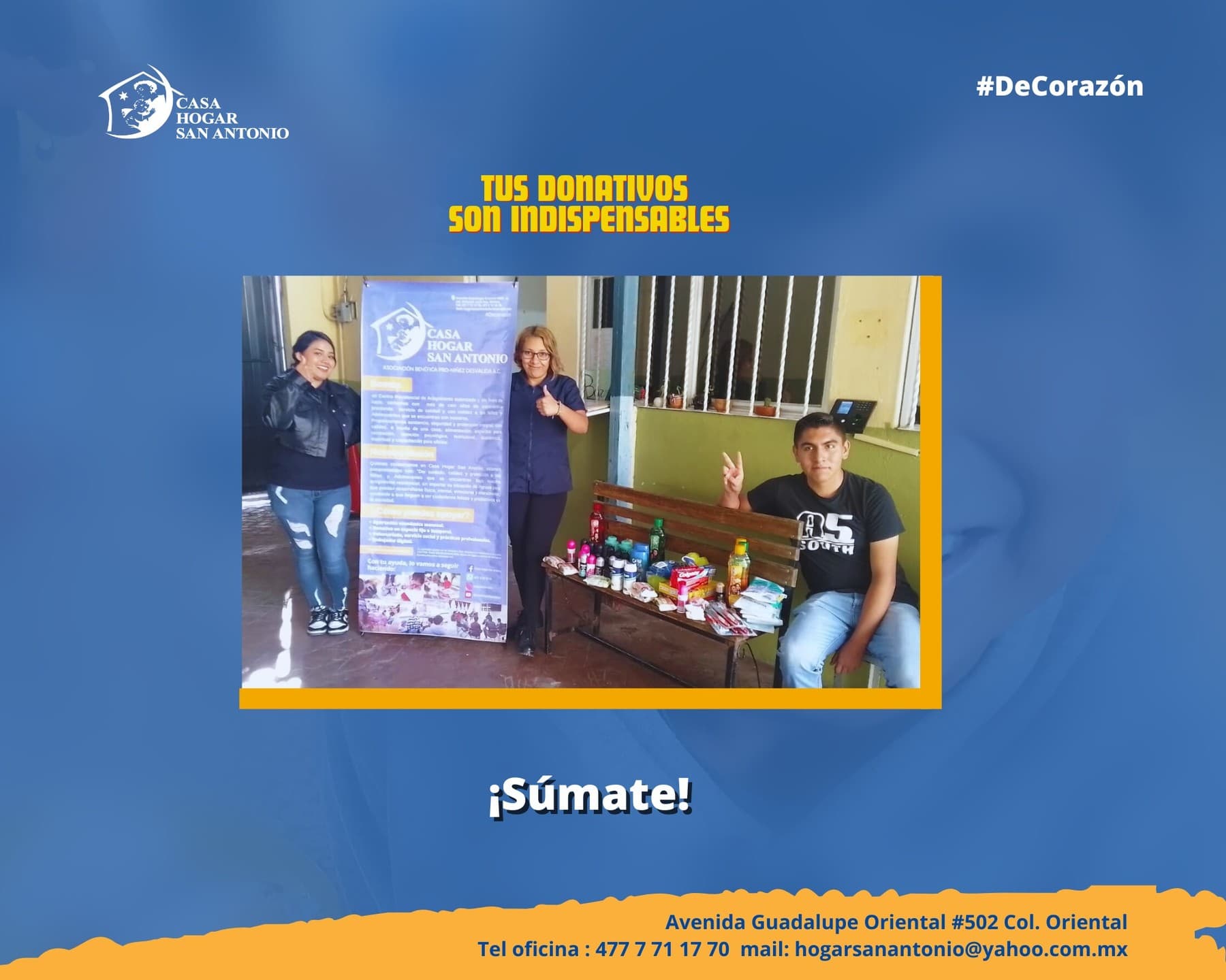 La suma de voluntades genera acciones, acciones que pueden transformar la vida de otras personas