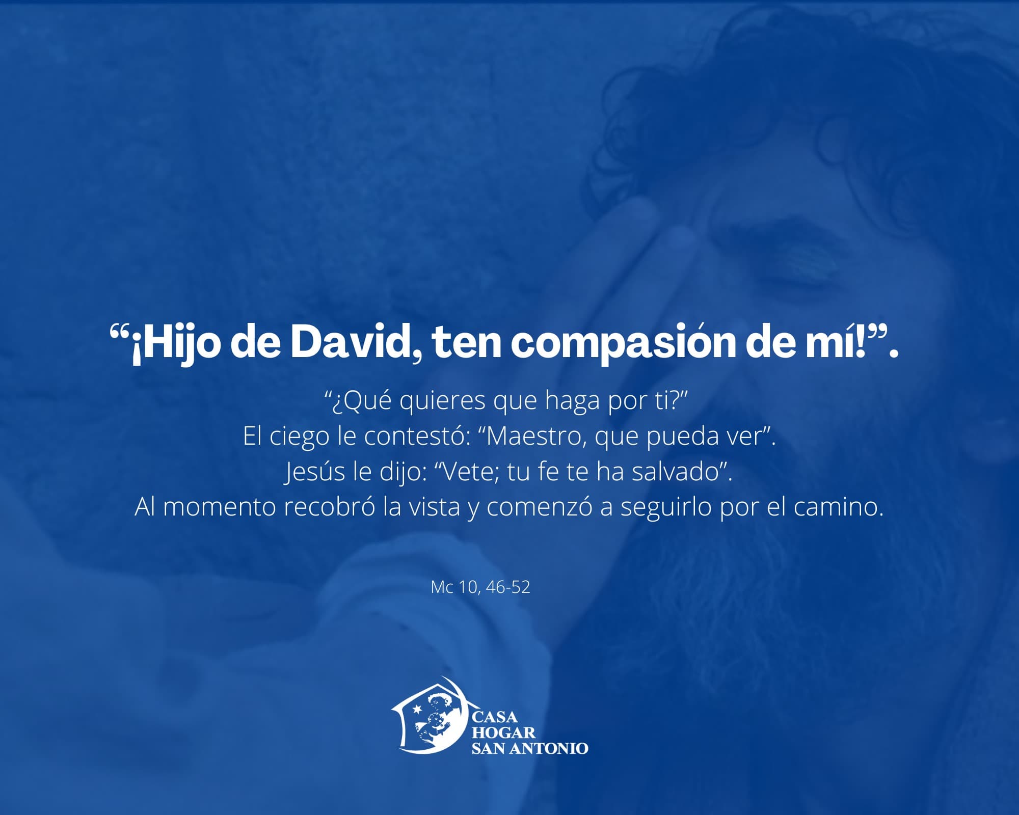 La fe de Bartimeo se refleja en su oración