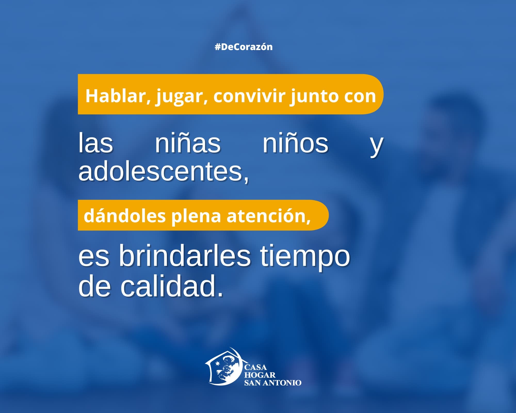 Encontremos los momentos para jugar, hablar, convivir y escuchar a nuestras niñas, niños y adolescentes, pasemos tiempo de calidad con ellos y reforcemos los lazos de confienza