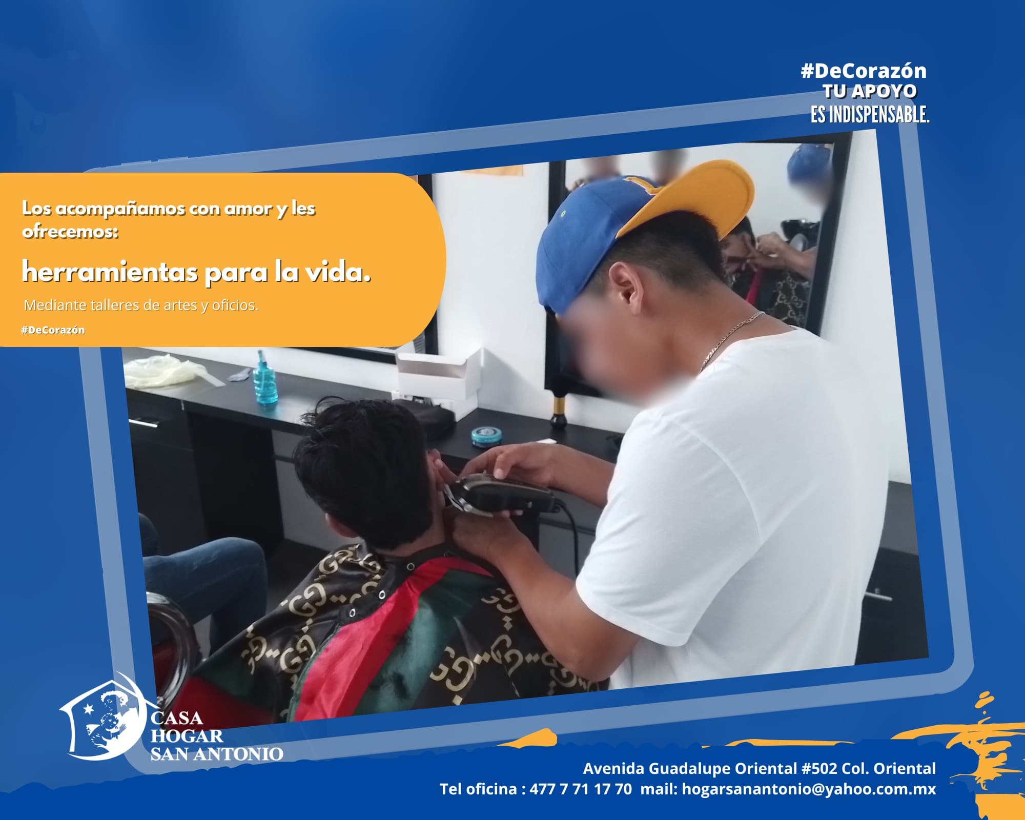 Los acompañamos con amor y les ofrecemos la oportunidad de adquirir herramientas para la vida, con la finalidad de dotarlos de habilidades para construirse un futuro prometedor