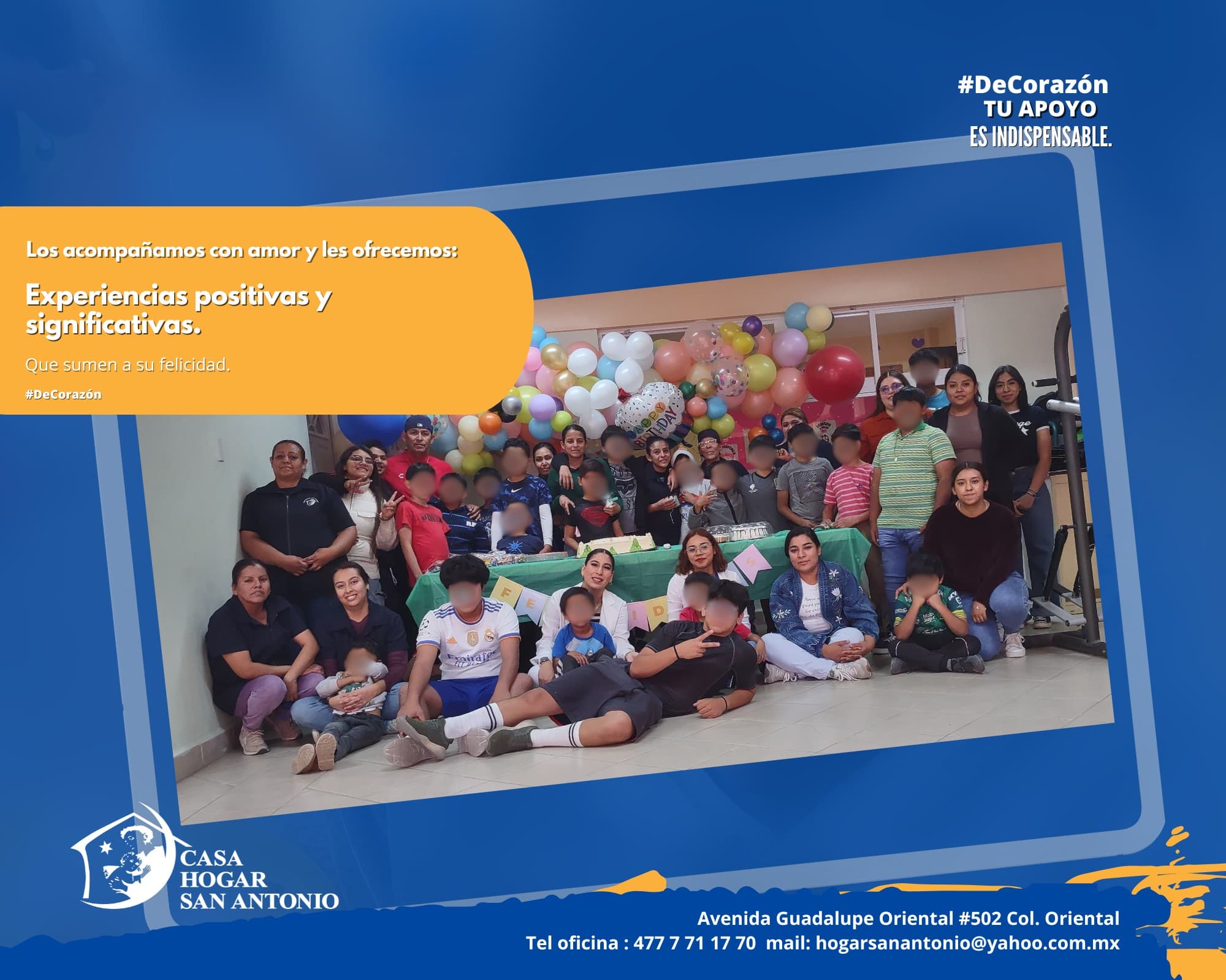 Los acompañamos con amor y generamos experiencias positivas y significativas que sumen a la felicidad de nuestros Niños y Adolescentes