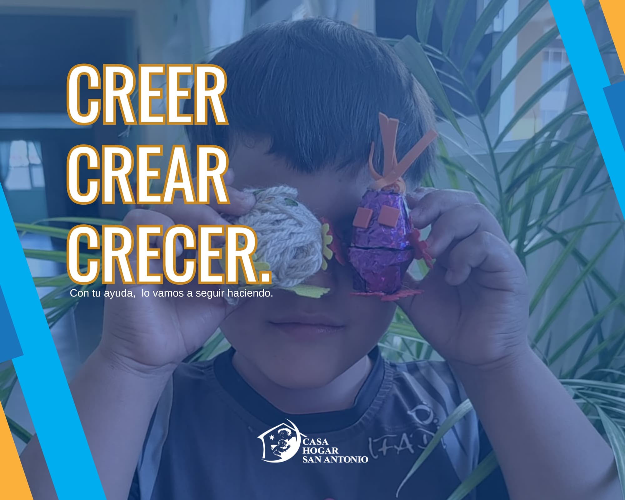 ¡Creemos en un mundo mejor, con tu ayuda creamos oportunidades para el desarrollo de niños y adolescentes, porque nos encanta verlos crecer
