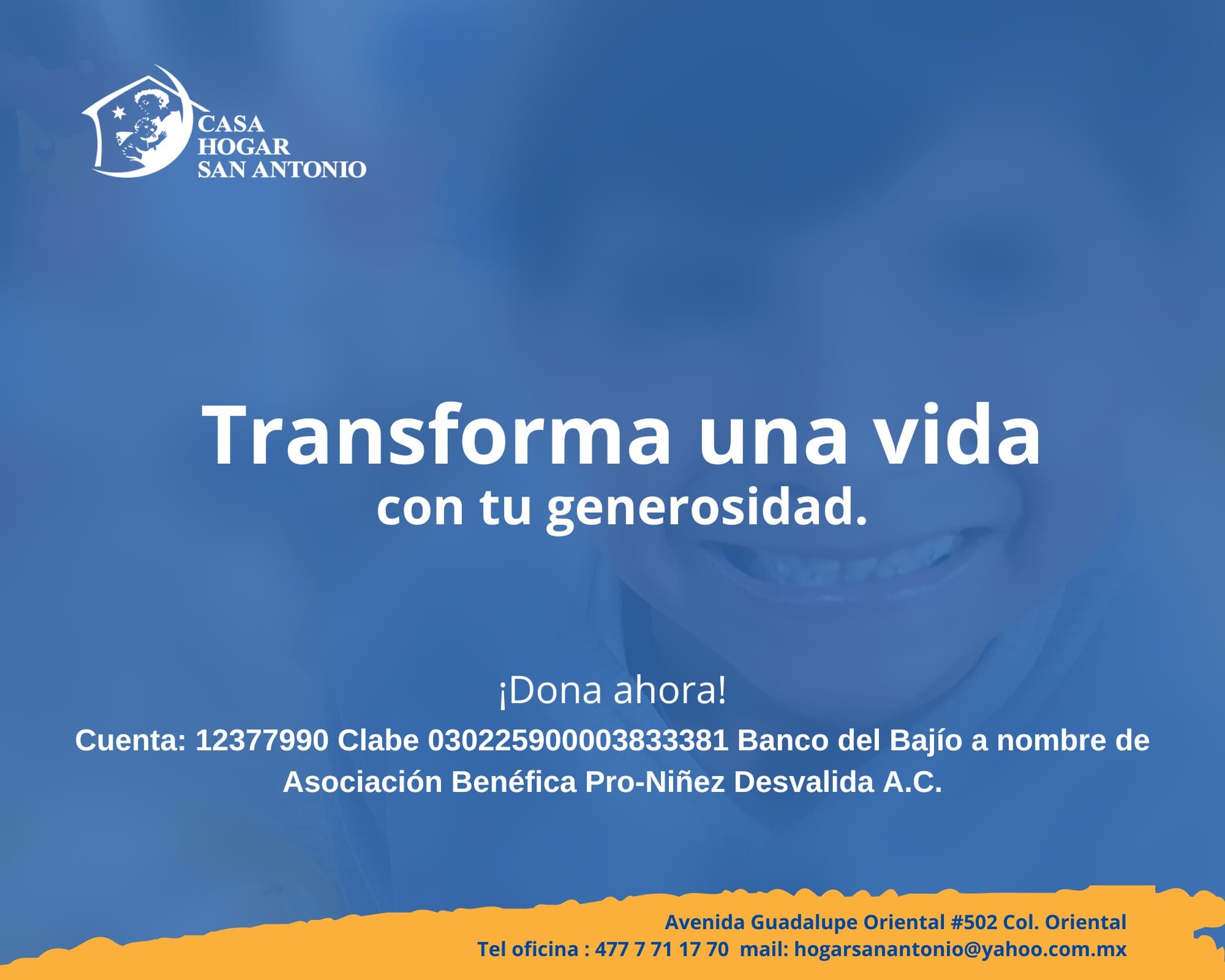🌟 Transforma una vida con tu generosidad 🌟