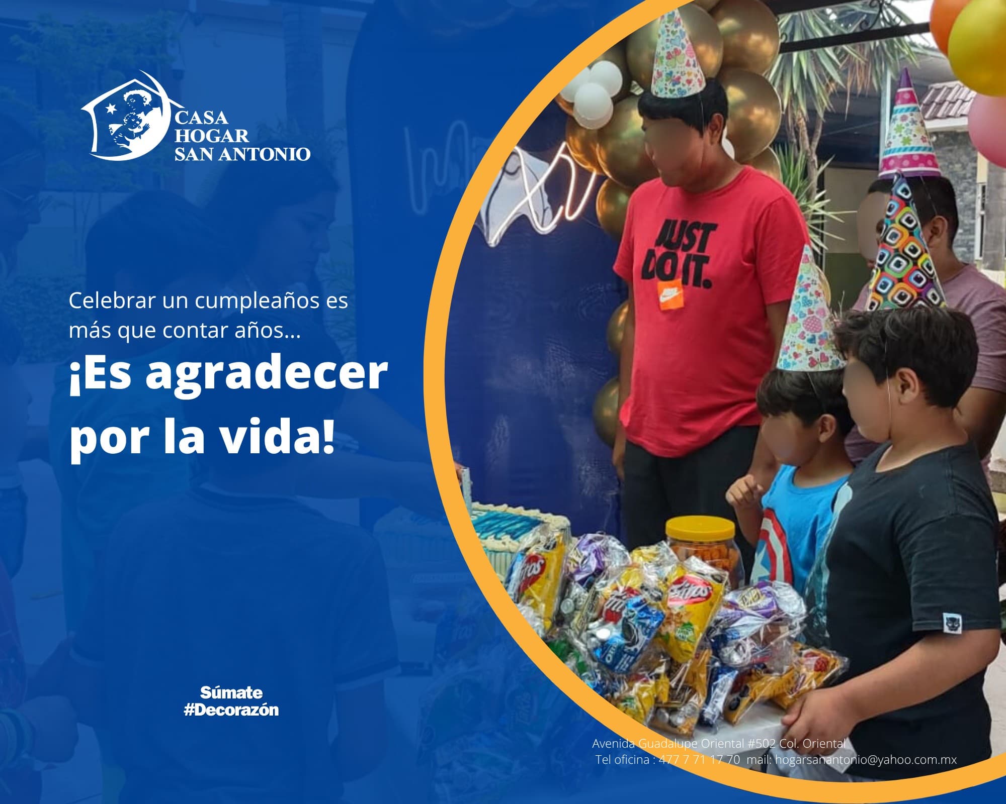 šš Celebrar un cumpleaƱos es mĆ”s que contar aƱos⦠”es agradecer por la vida