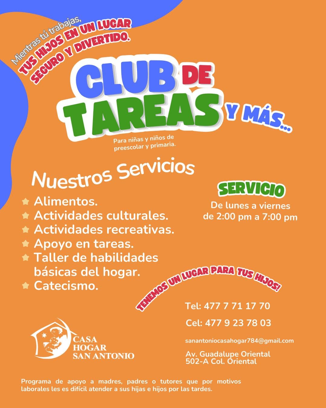 ¡Tus hijos en un lugar seguro