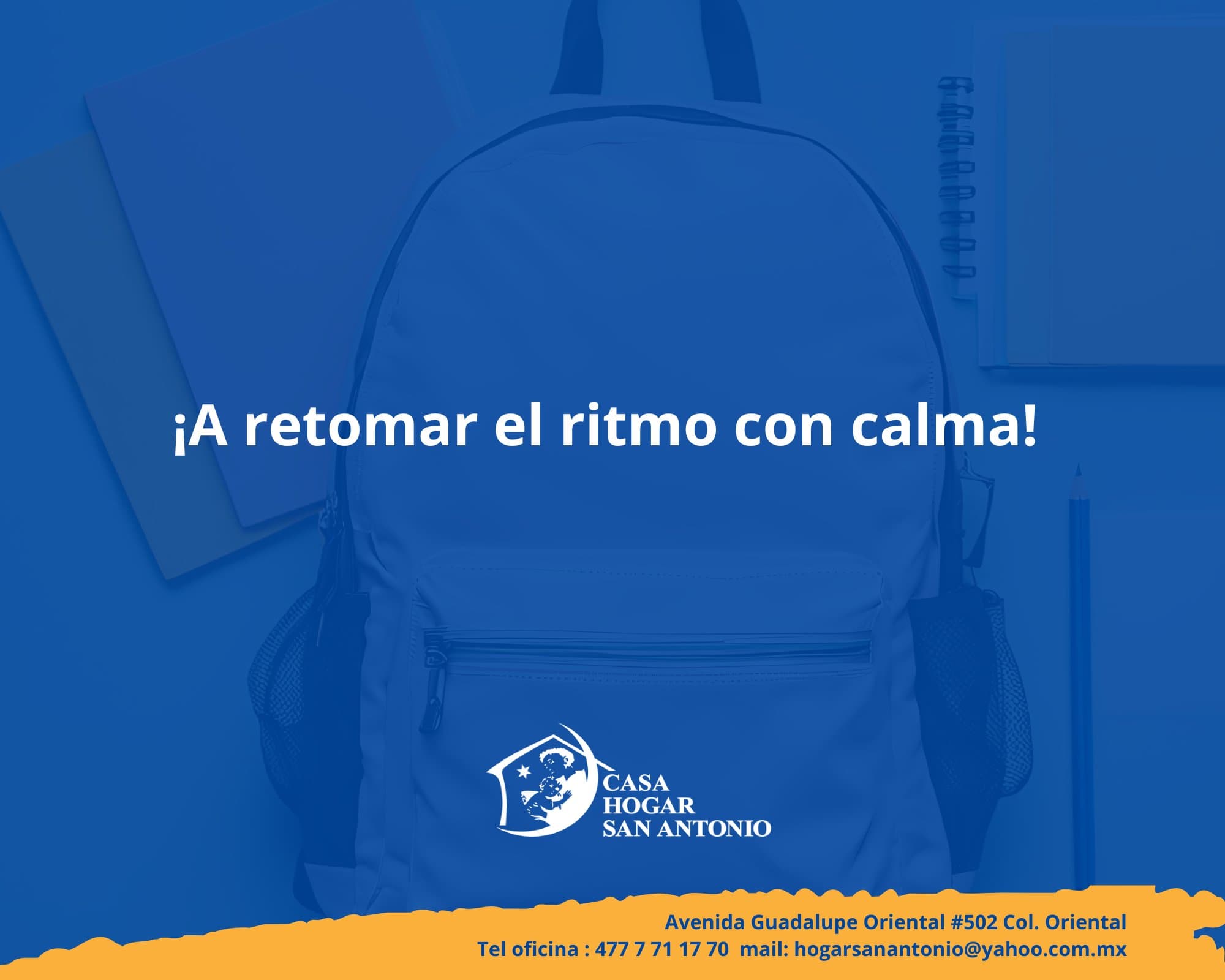 ¡A retomar el ritmo con calma