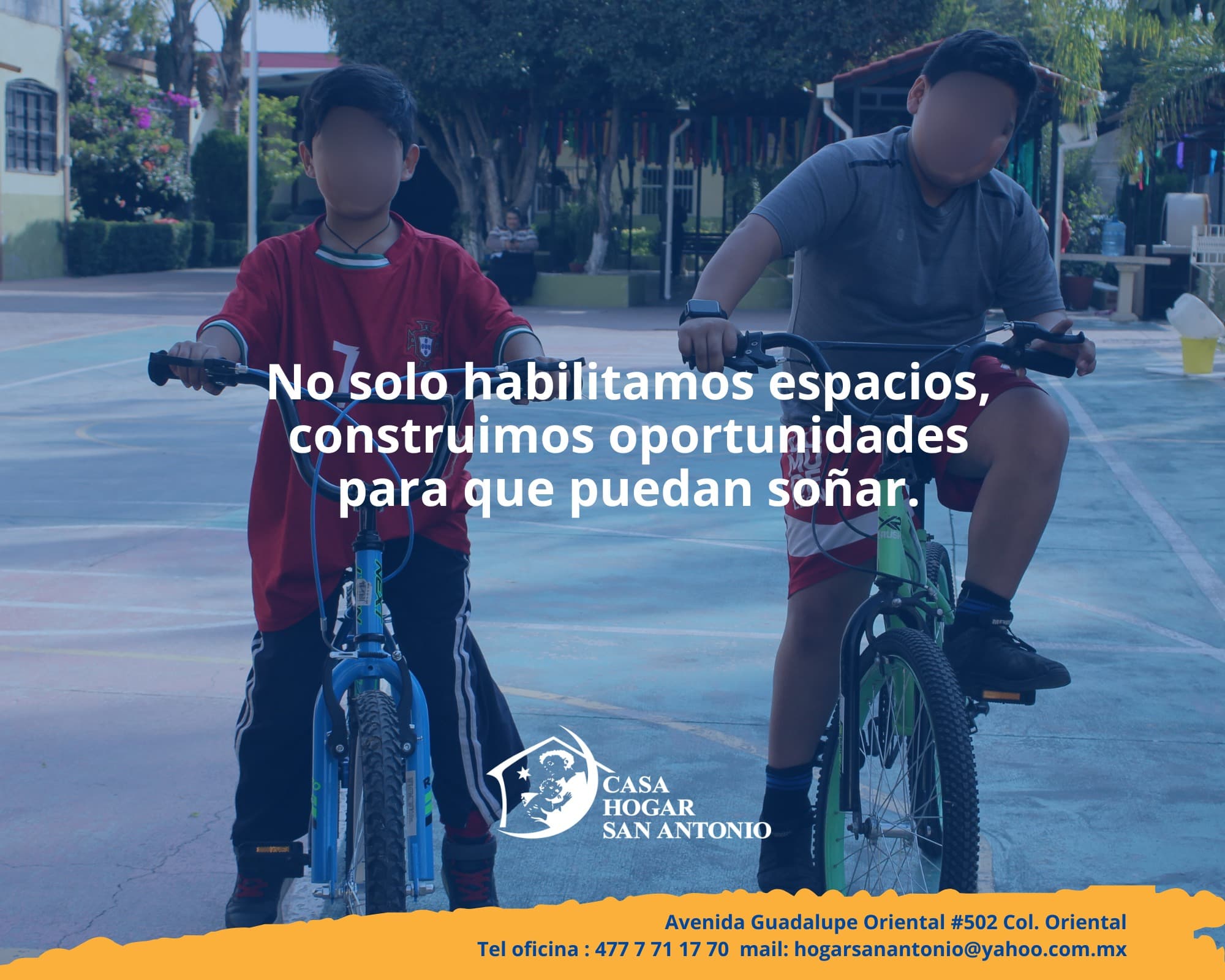 En la Casa Hogar San Antonio, nuestras instalaciones son un medio importante para transformar el futuro