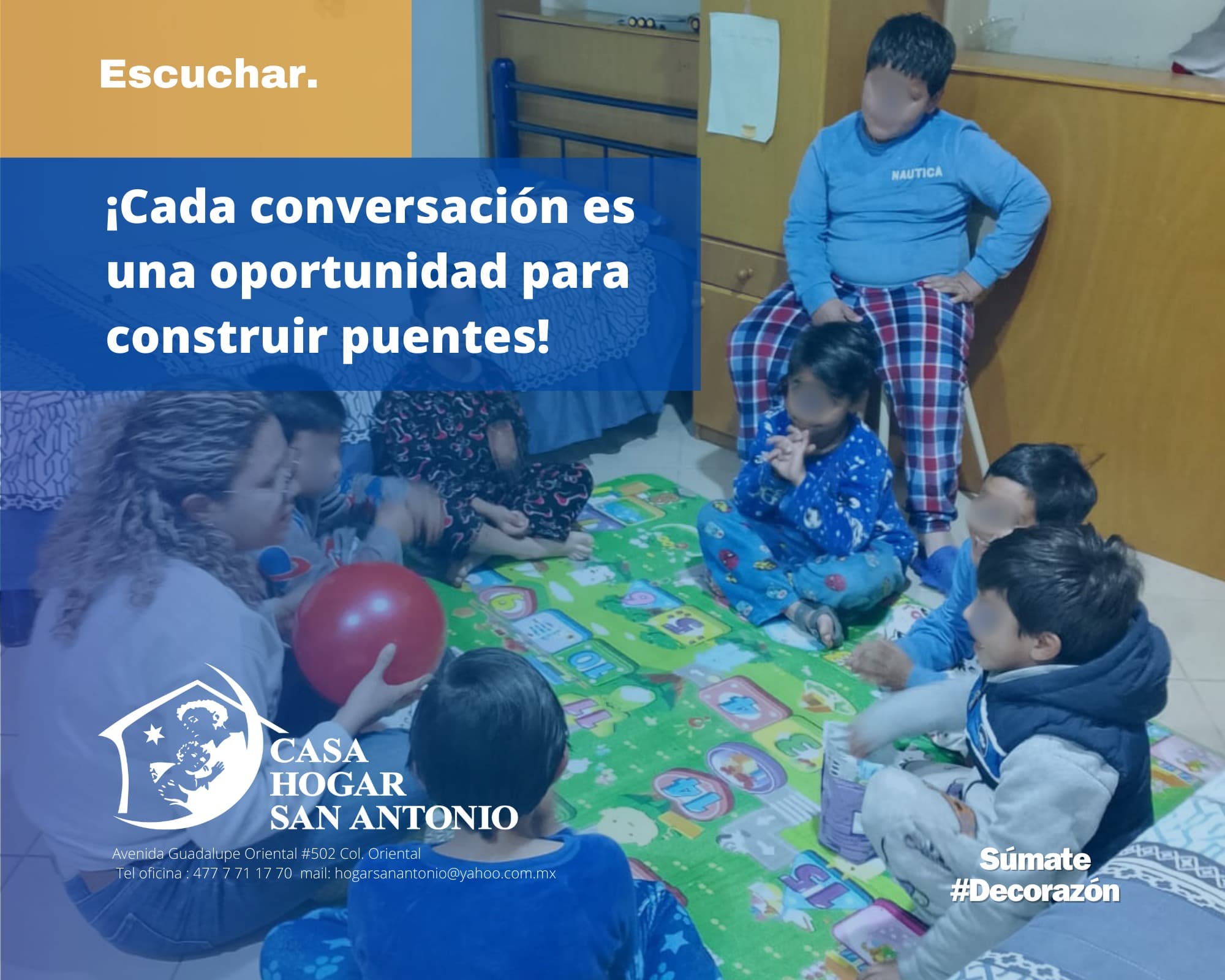 Inclinarse, mirar a los ojos y realmente escuchar